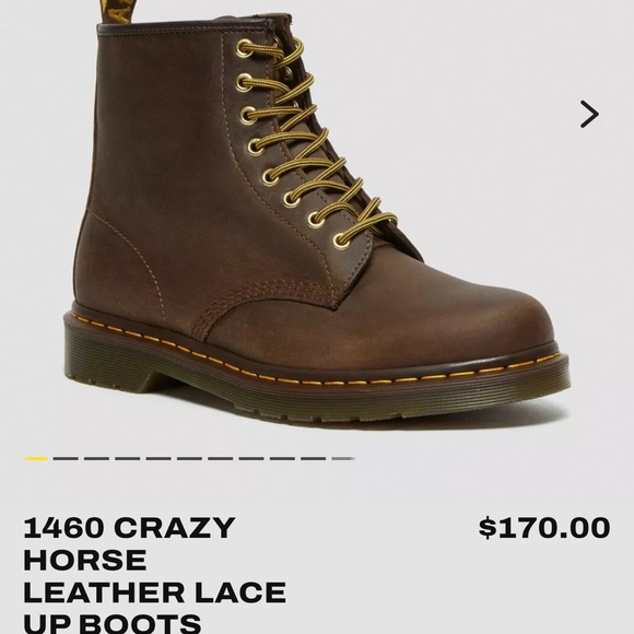 Dr. Martens Other - Dr. Martens Brown Crazy Horse Boots with Rugged Design